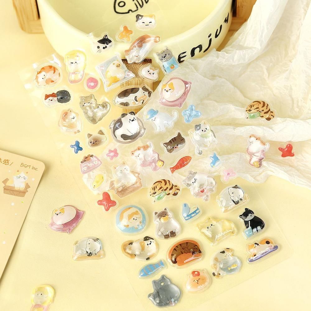 BGM 3D Sticker Sheet - Kyururun Vol. 4 - Kitten (Coming Soon)