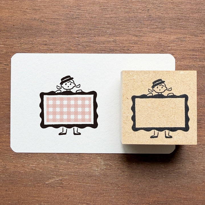 Stamp Marche Rubber Stamp - Labetomo - Girl Frame (Coming Soon)