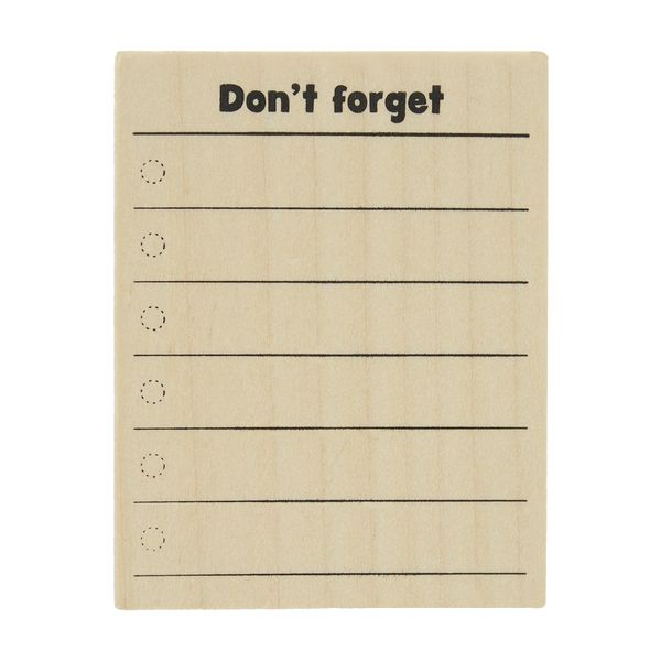 Kodomo No Kao - Planner Stamp Club - Don't forget (Coming Soon)
