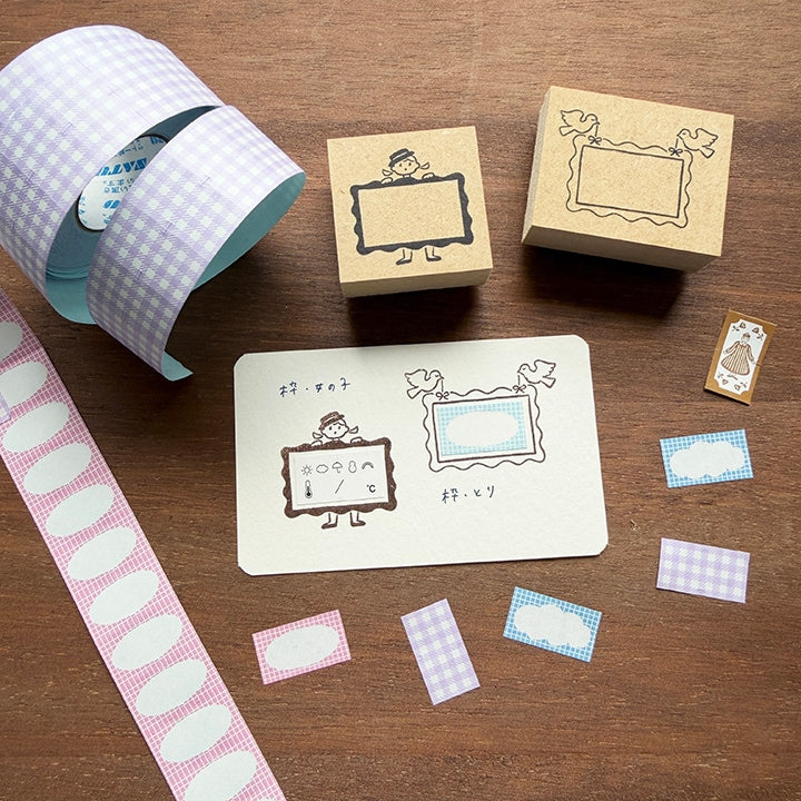Stamp Marche Rubber Stamp - Labetomo - Girl Frame (Coming Soon)