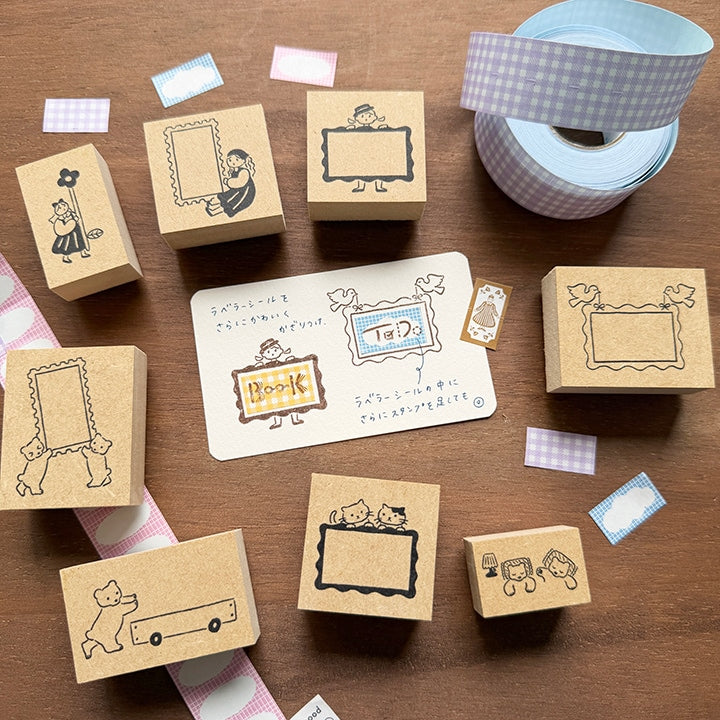 Stamp Marche Rubber Stamp - Labetomo - Bird Frame (Coming Soon)