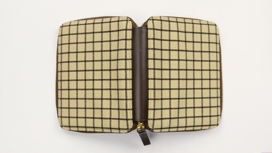 Hobonichi Techo Cover 2025 - Taut Zipped (Cafe au Lait Plaid) - A6
