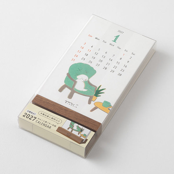 Midori Stand Calendar 2027 - Dog (Coming Soon)