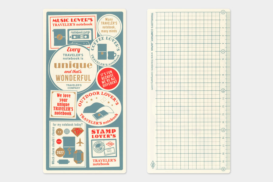 TRAVELER'S Notebook Regular Size Underlay 2027
