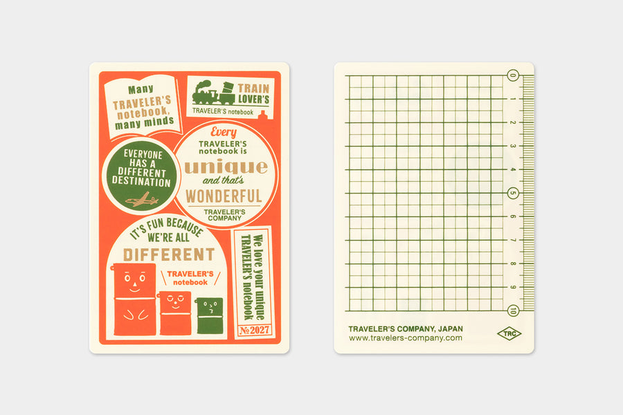 TRAVELER'S Notebook Passport Size Underlay 2027