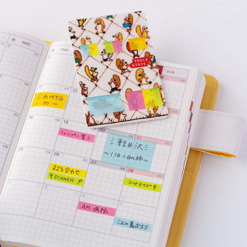 Hobonichi 2026 - 100%ORANGE: Translucent Sticky Notes - Taking a Break