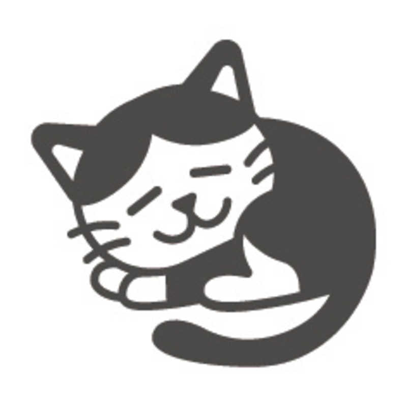 FriXion Erasable Stamp - Black -  Sleepy Cat (Coming Soon)