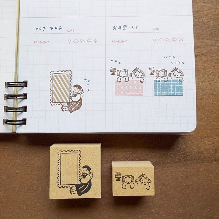 Stamp Marche Rubber Stamp - Labetomo - Girl Stamp (Coming Soon)