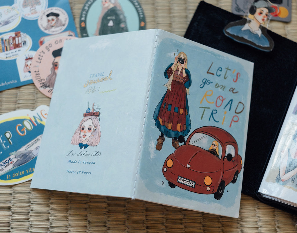 La Dolce Vita Notebook - Road Trip - Passport Size