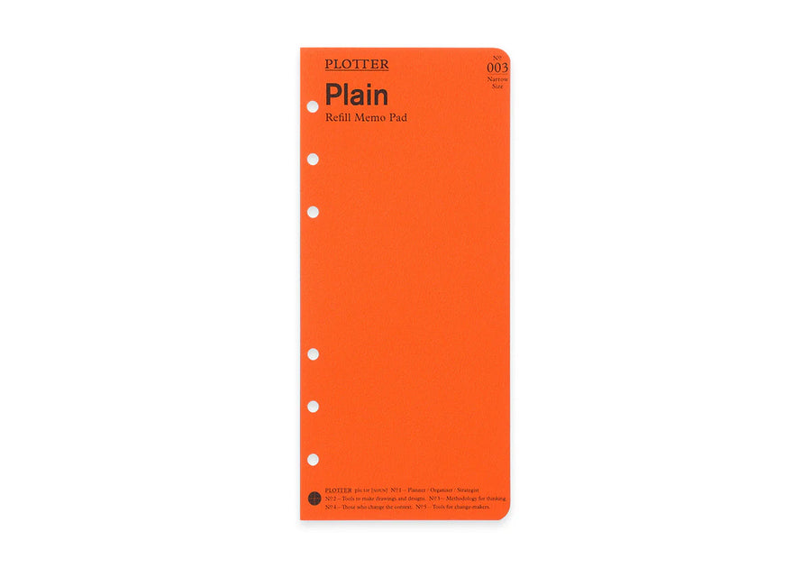 PLOTTER Refill Memo Pad - Narrow Size