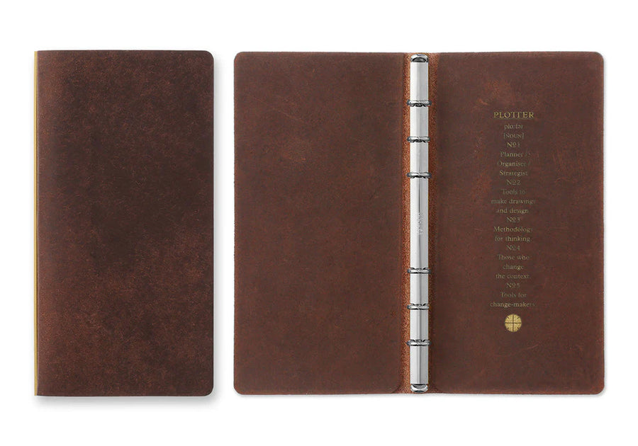 PLOTTER - Pueblo 6-Ring Leather Binder - Narrow Size