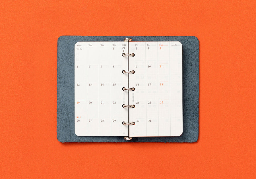 PLOTTER Schedule Refill 2027 - Monthly - Mini 5 Size