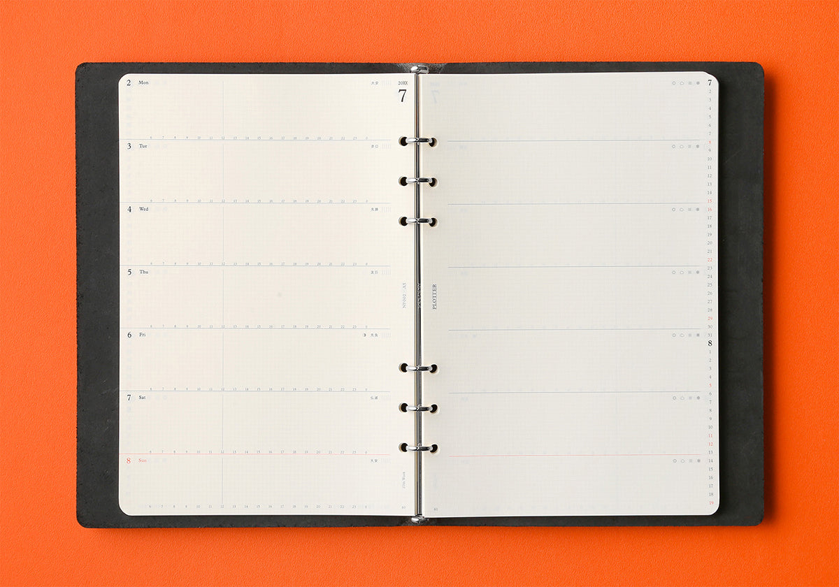 PLOTTER Schedule Refill 2027 - Weekly - A5 Size