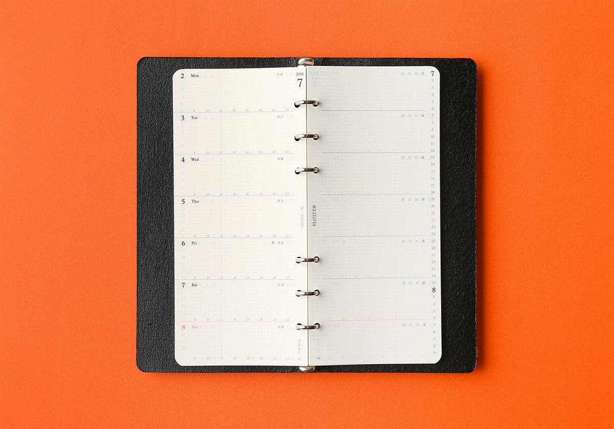 PLOTTER Schedule Refill 2027 - Weekly - Narrow Size
