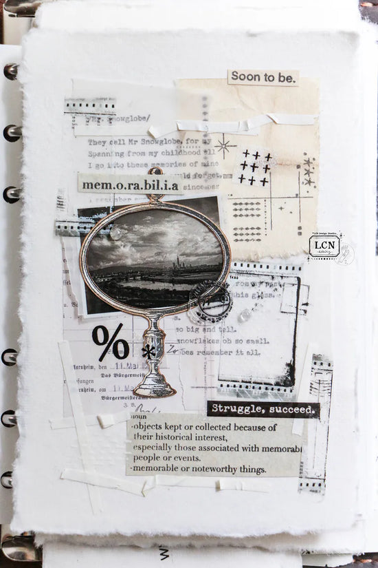 Creative paper crafts decorated with rubber stamps