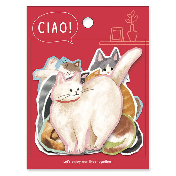 Mind Wave Flake Sticker - Ciao - Cat