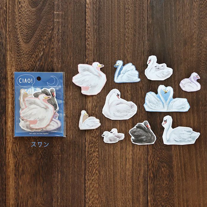 Mind Wave Flake Sticker - Ciao - Swan