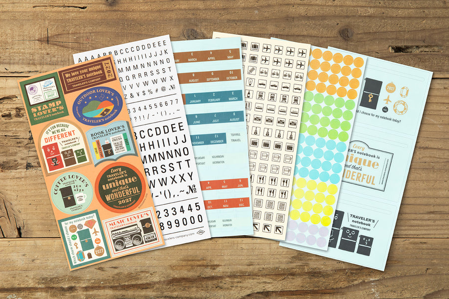TRAVELER'S Notebook Customized Sticker Set for 2027 Diary