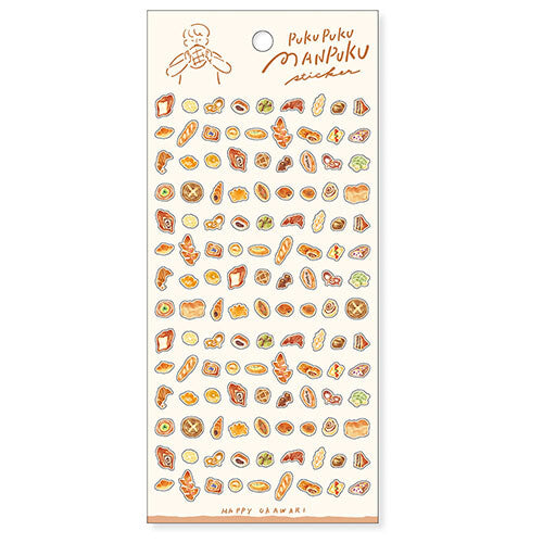 Mind Wave Sticker Sheet - PukuPuku Manpuku - Bread
