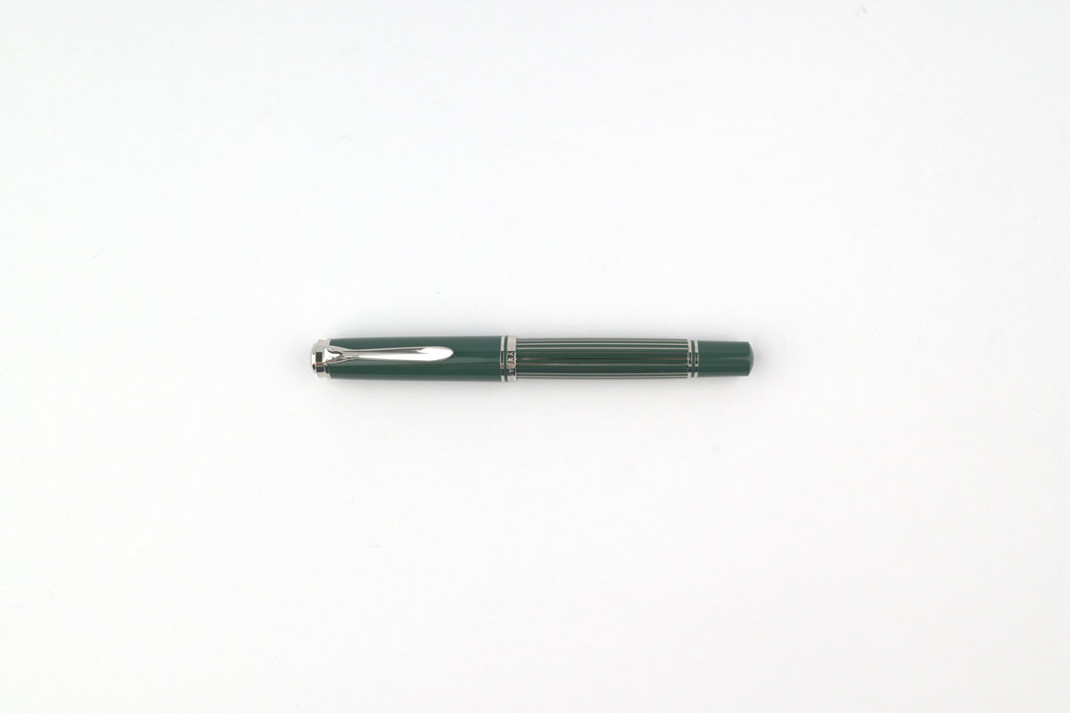 Pelikan M815 Fountain Pen - Souverän - Metal Striped - Green - Special Edition