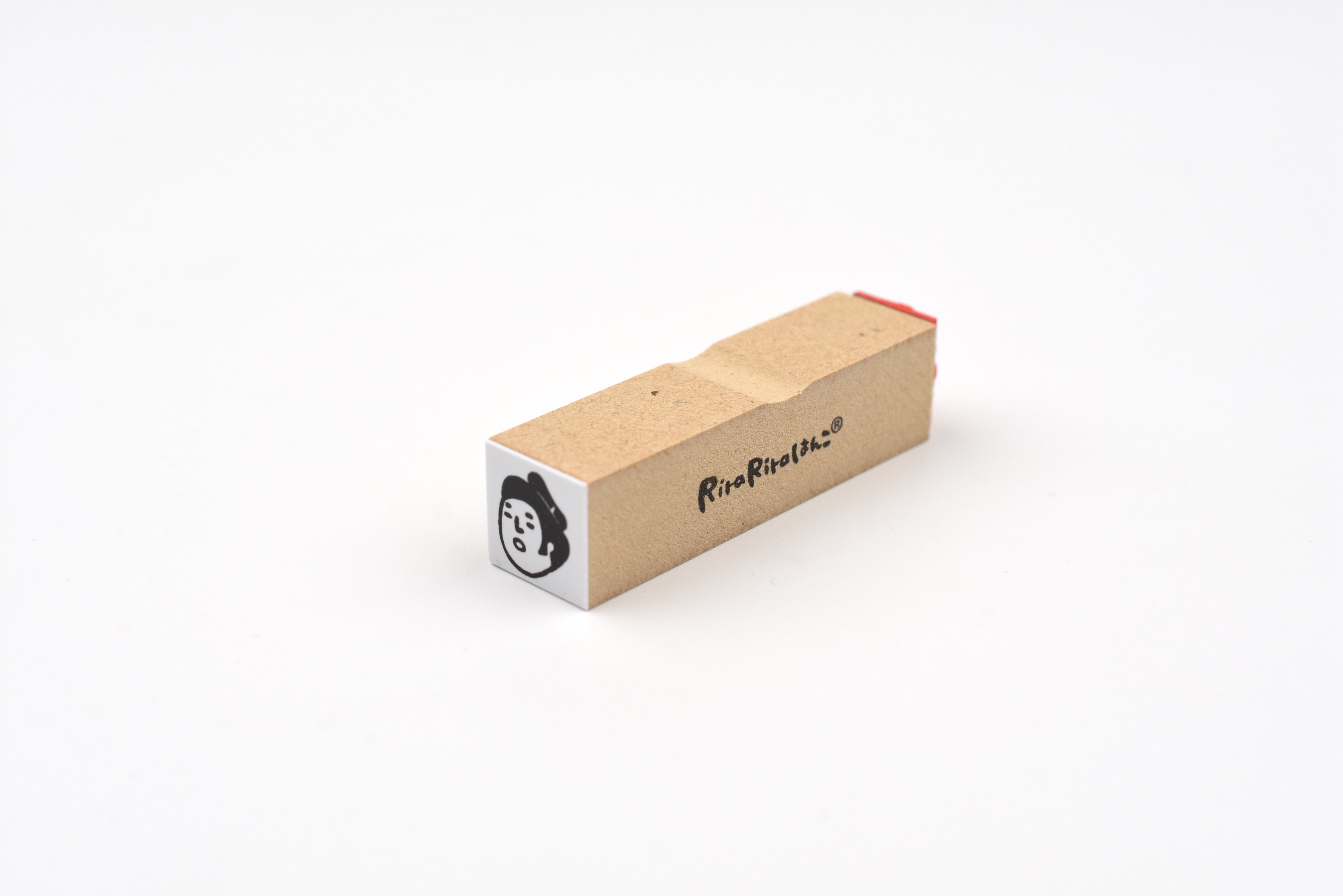 RiraRira Wooden Rubber Stamp - Sumo Wrestler's Face