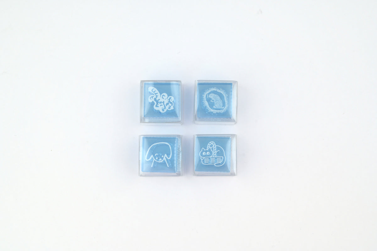Hitotoki Kori Jirushi Clear Blue Stamp - Small - 3rd Edition