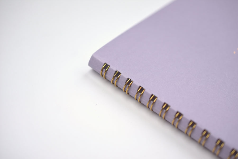 Midori Ring Notebook Soft Color - A5 - Dot Grid - Purple