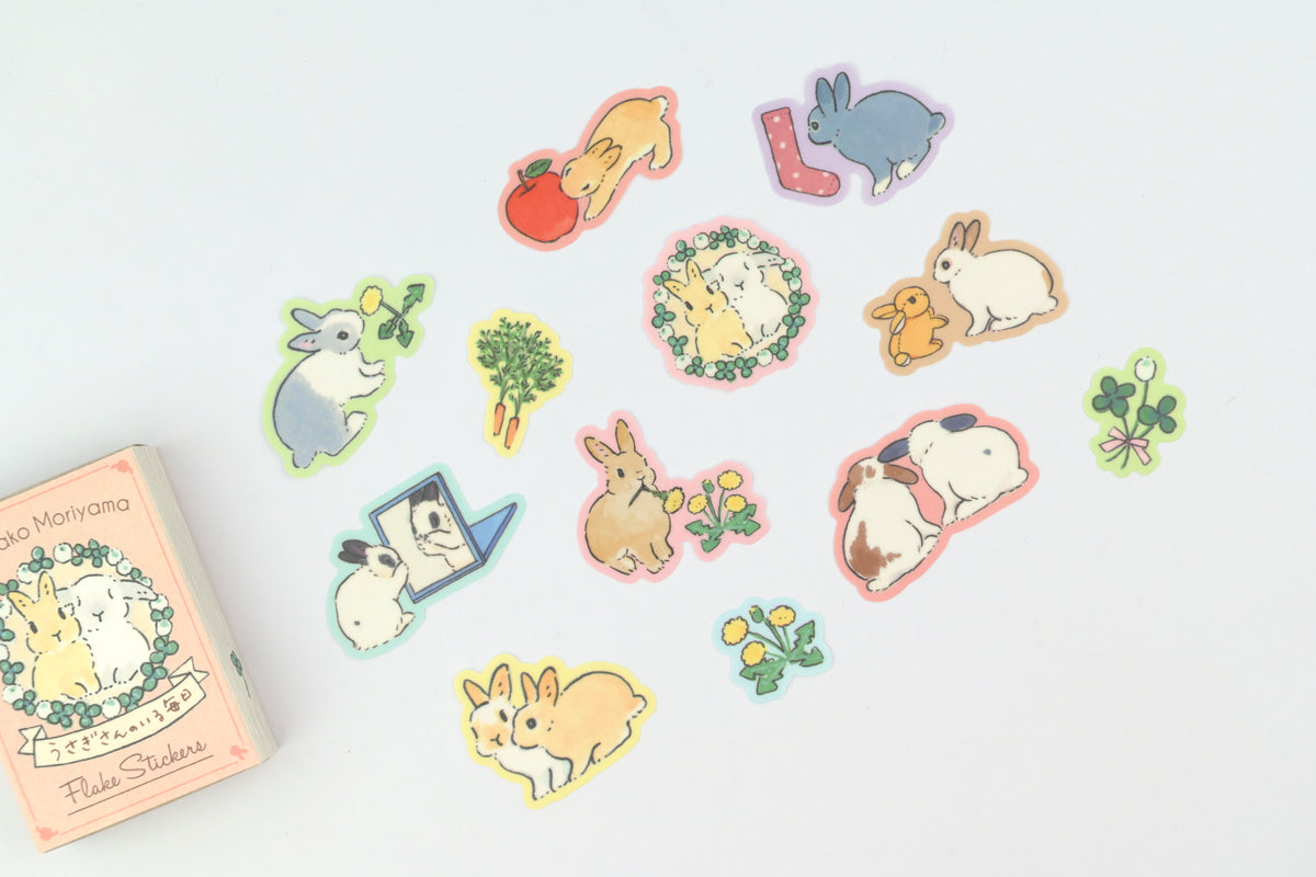 Active Corporation Matchbox Flake Stickers - Every Day with a Bunny