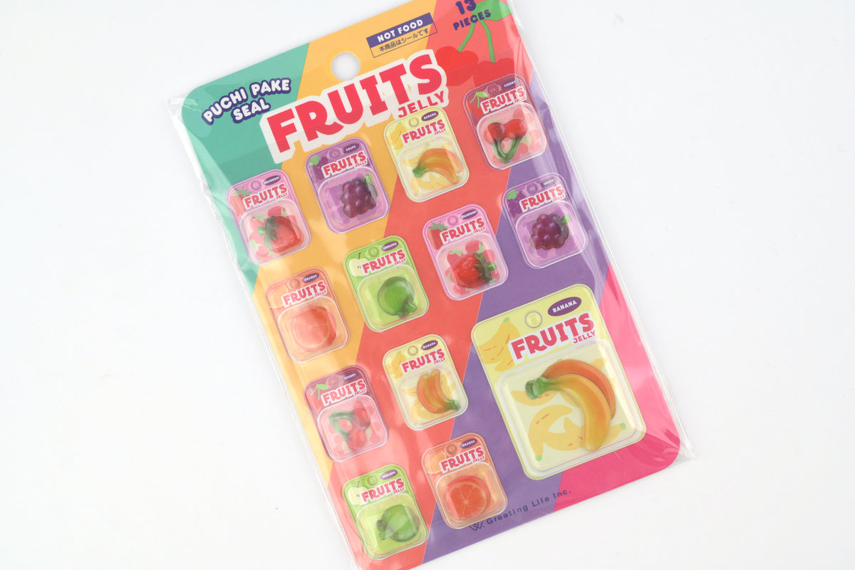 Greeting Life Puchi Pake Stickers - Fruits