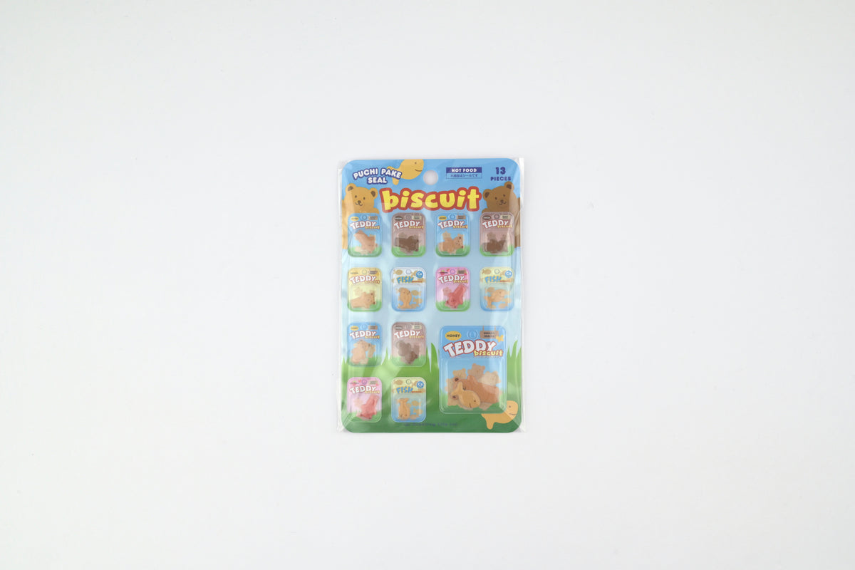Greeting Life Puchi Pake Stickers - Biscuit