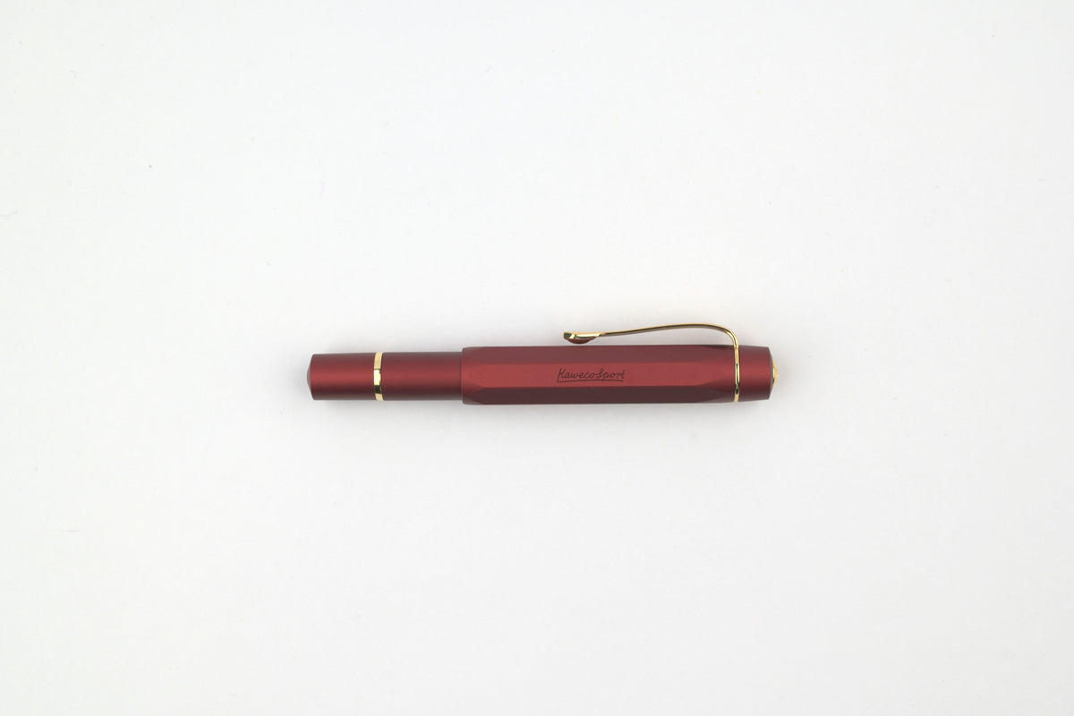 Kaweco PISTON AL Sport Fountain Pen - Bordeaux