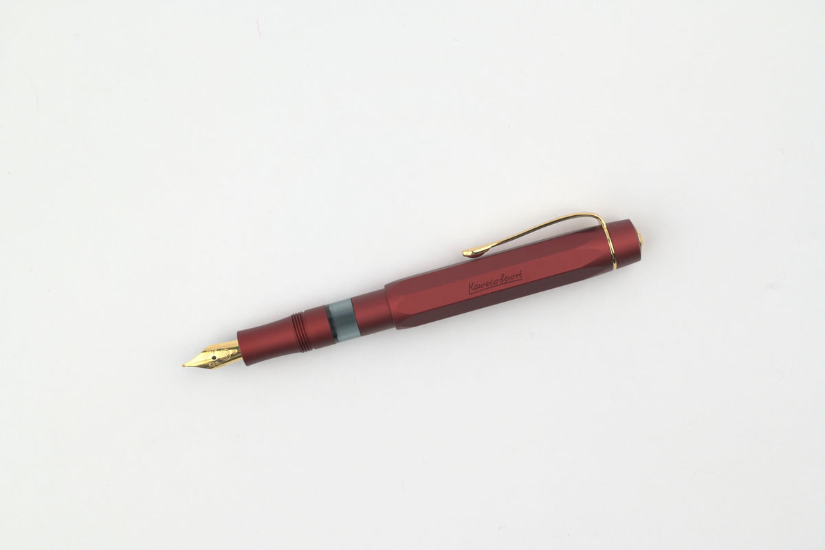 Kaweco PISTON AL Sport Fountain Pen - Bordeaux