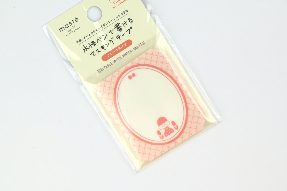 MARK'S x mizutama Masté Writable Flake Washi Tape Sheets - Tulip