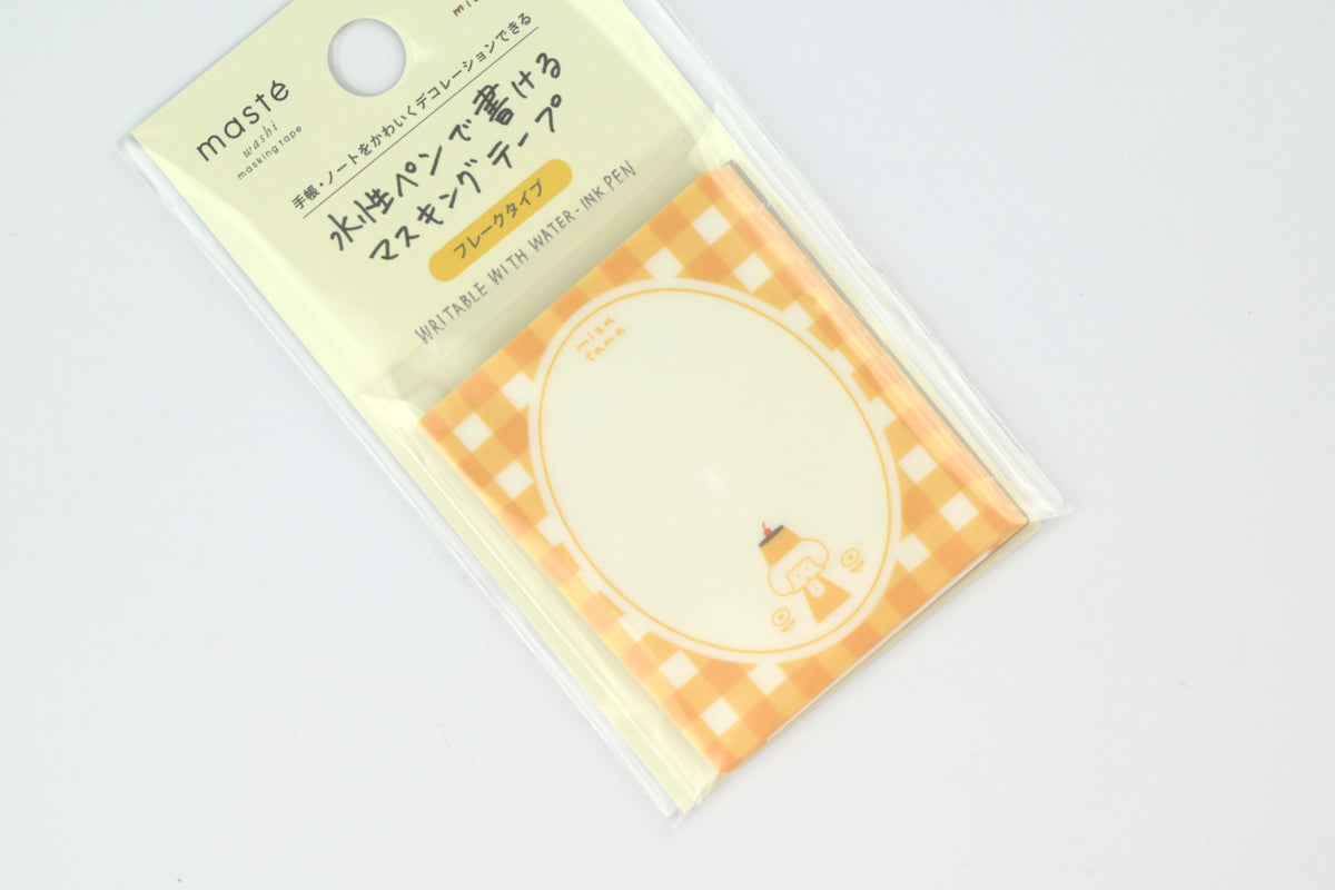 MARK'S x mizutama Masté Writable Flake Washi Tape Sheets - Pudding