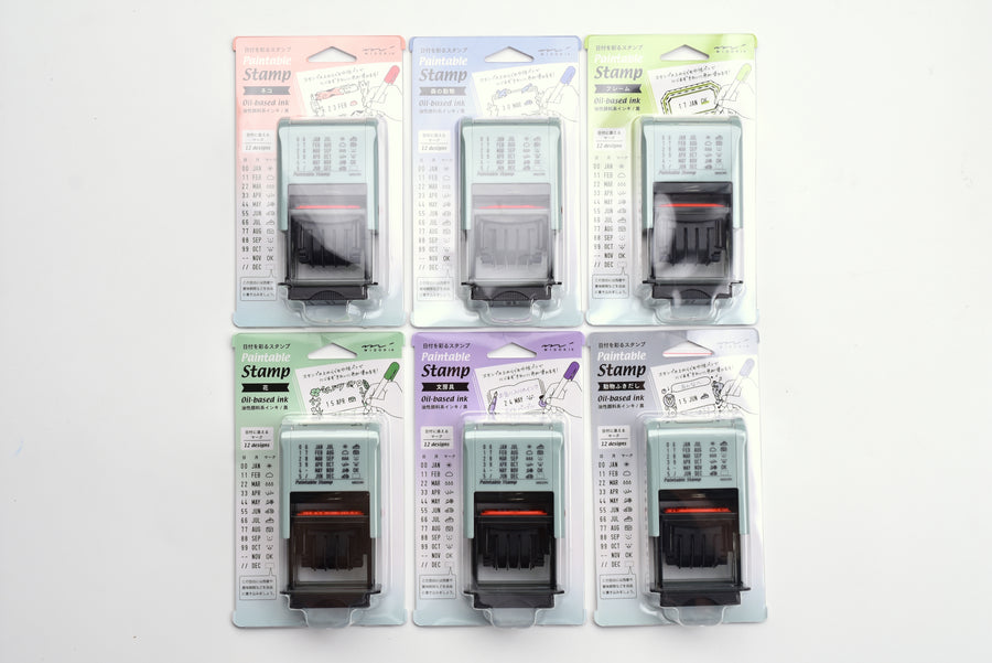 Midori Paintable Stamp Rotating Date