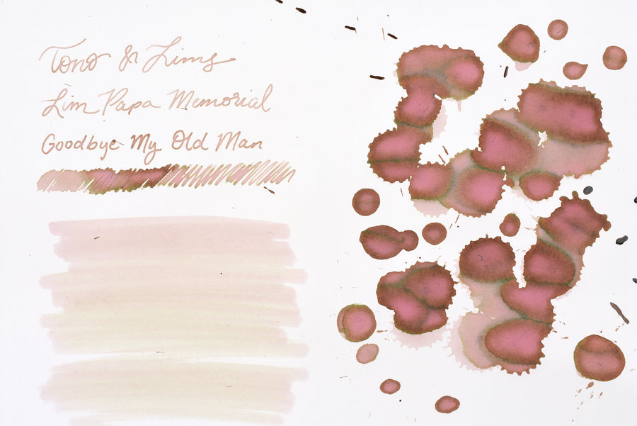 Tono & Lims Ink Bottle - Lim Papa Memorial - Goodbye My Old Man - 30ml
