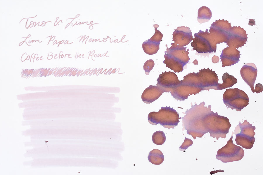 Tono & Lims Ink Bottle - Lim Papa Memorial - Coffee Before the Road - 30ml