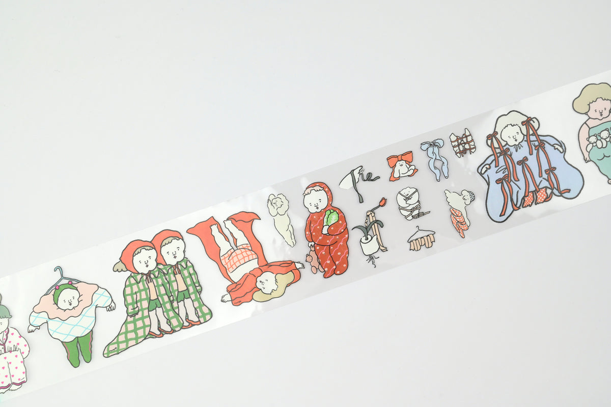 Komamono Creative x Nagaki Perm Clear Roll Sticker