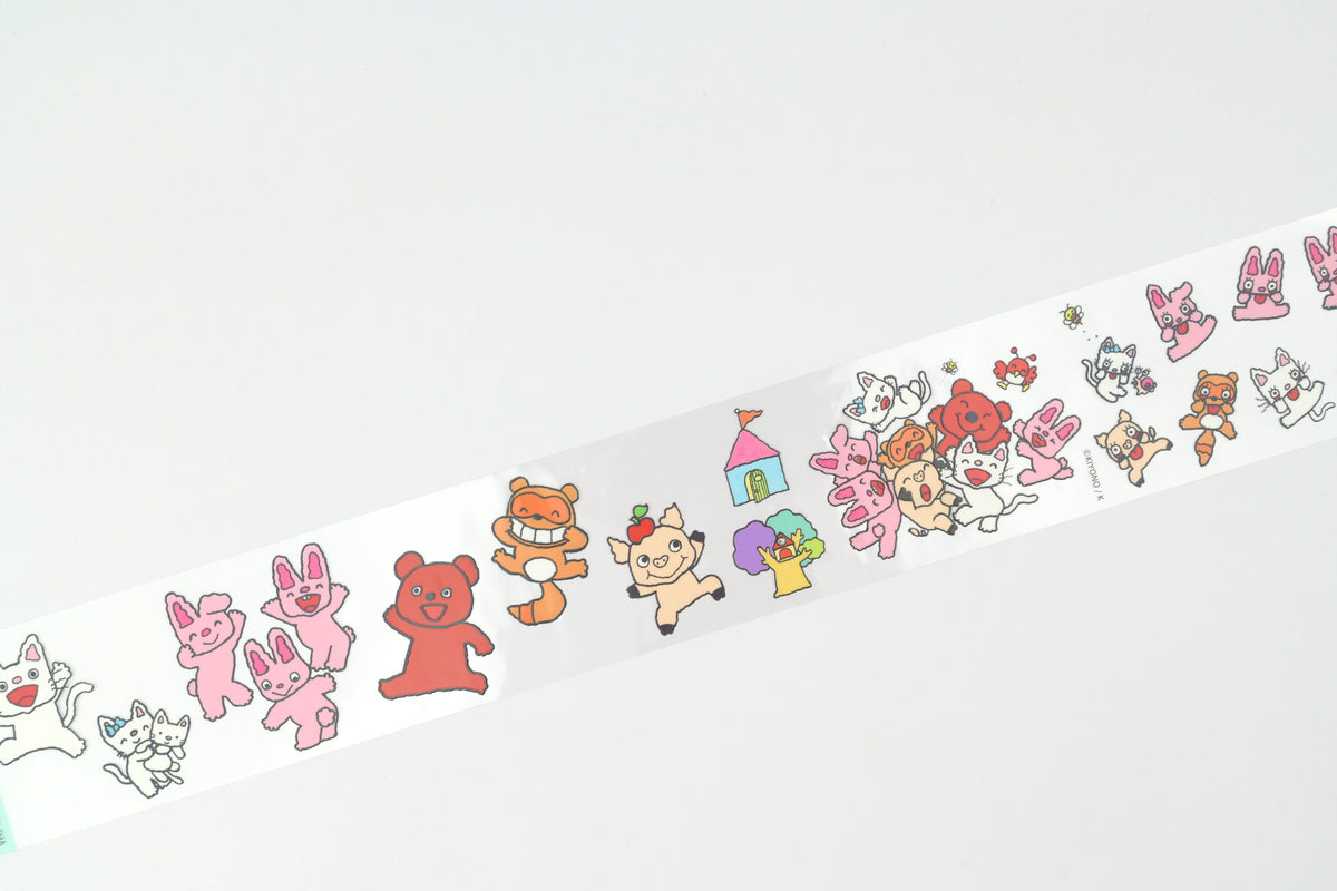 Gakken Clear Roll Stickers - Nontan