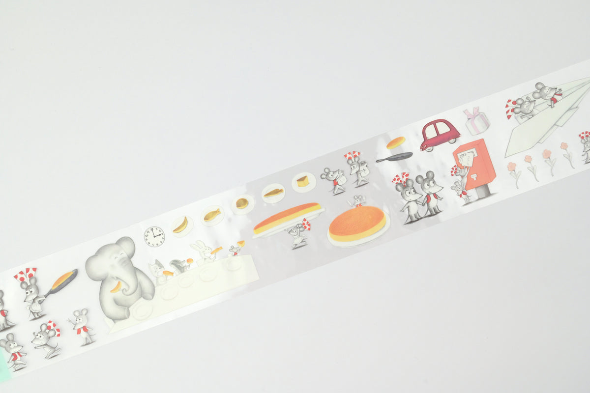 Gakken Clear Roll Stickers - Little Mouse’s Vest