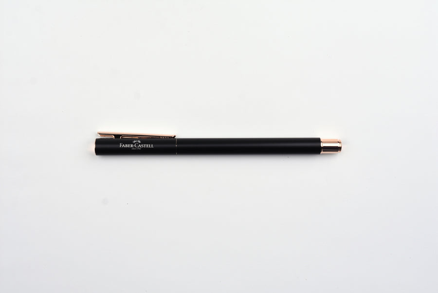 Faber-Castell - Design Neo Slim Fountain Pen - Black Matte & Rose Gold
