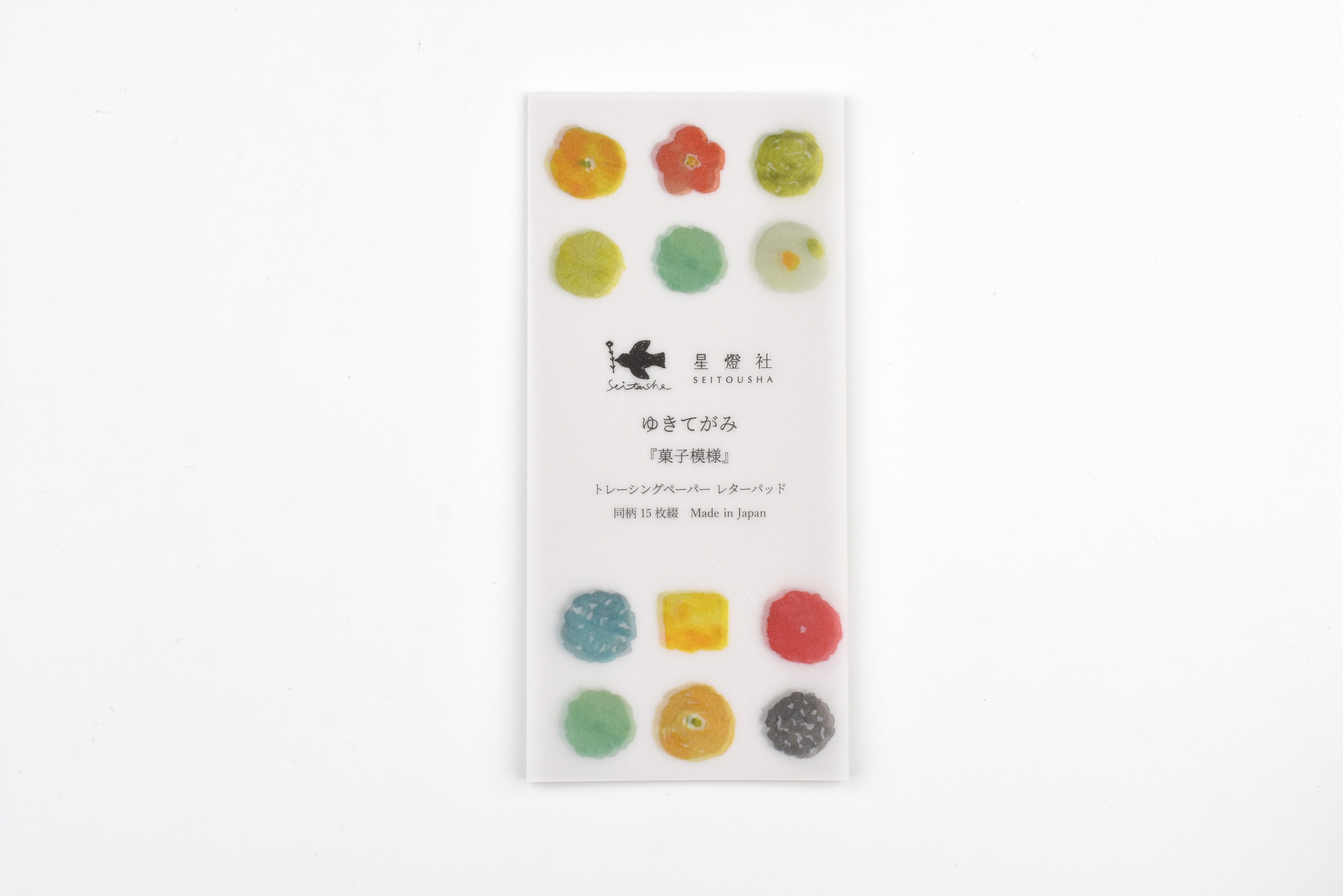 Seitousha Translucent Letter Pad - Confectionery Pattern
