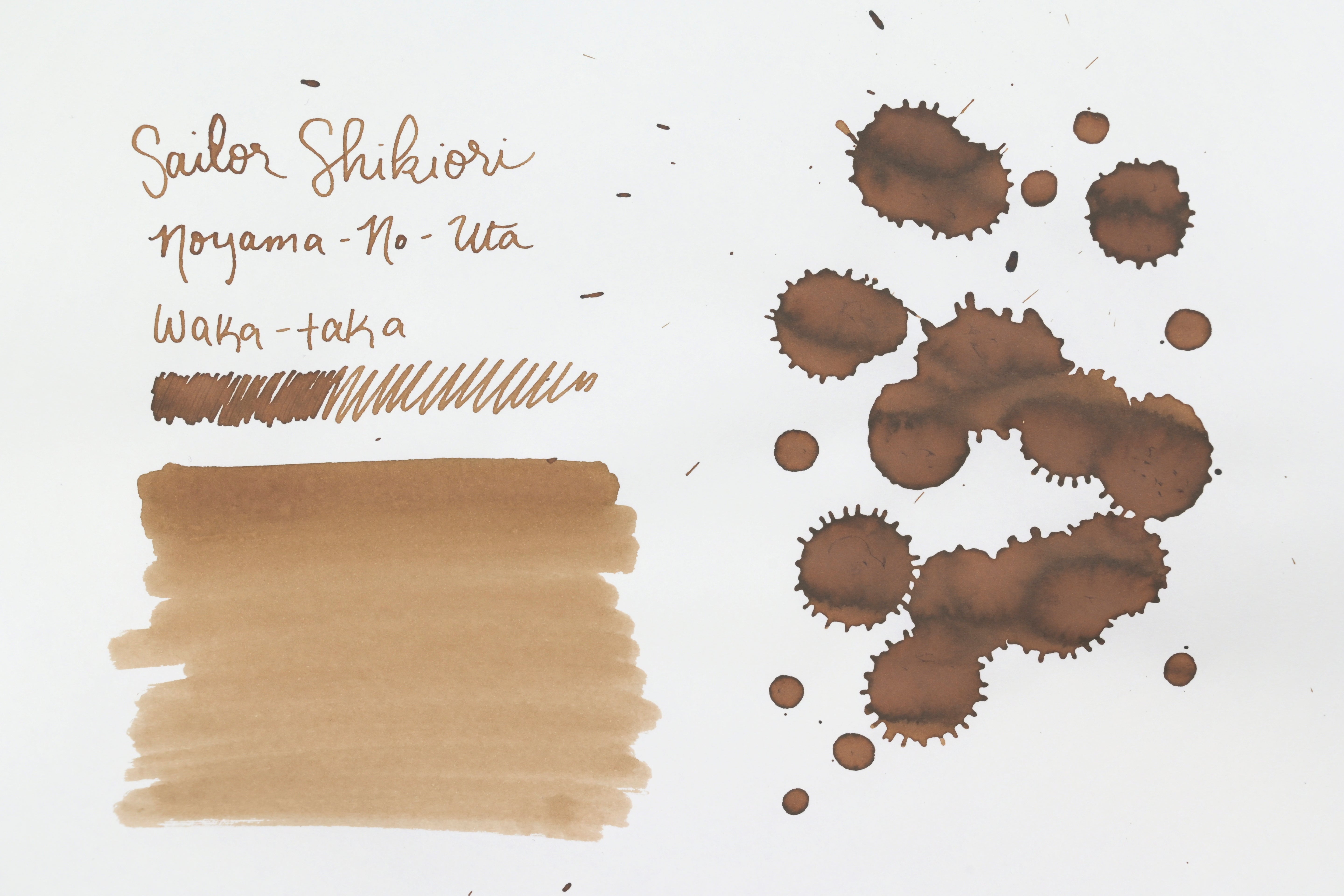 Sailor Shikiori Ink Bottle - Noyama-No-Uta - Waka-taka - 20ml