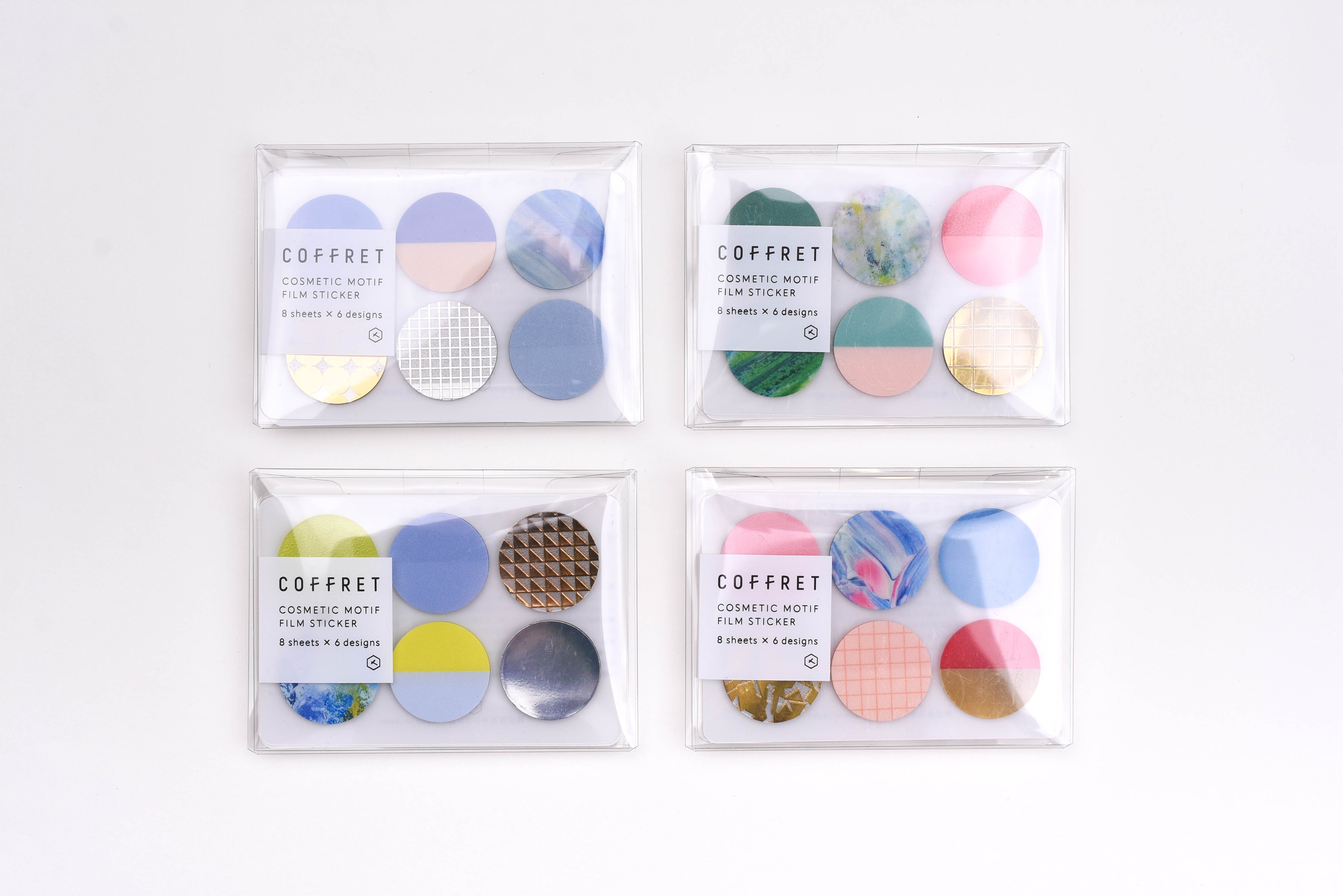 Hitotoki Coffret Cosmetic Motif Film Sticker - Circle