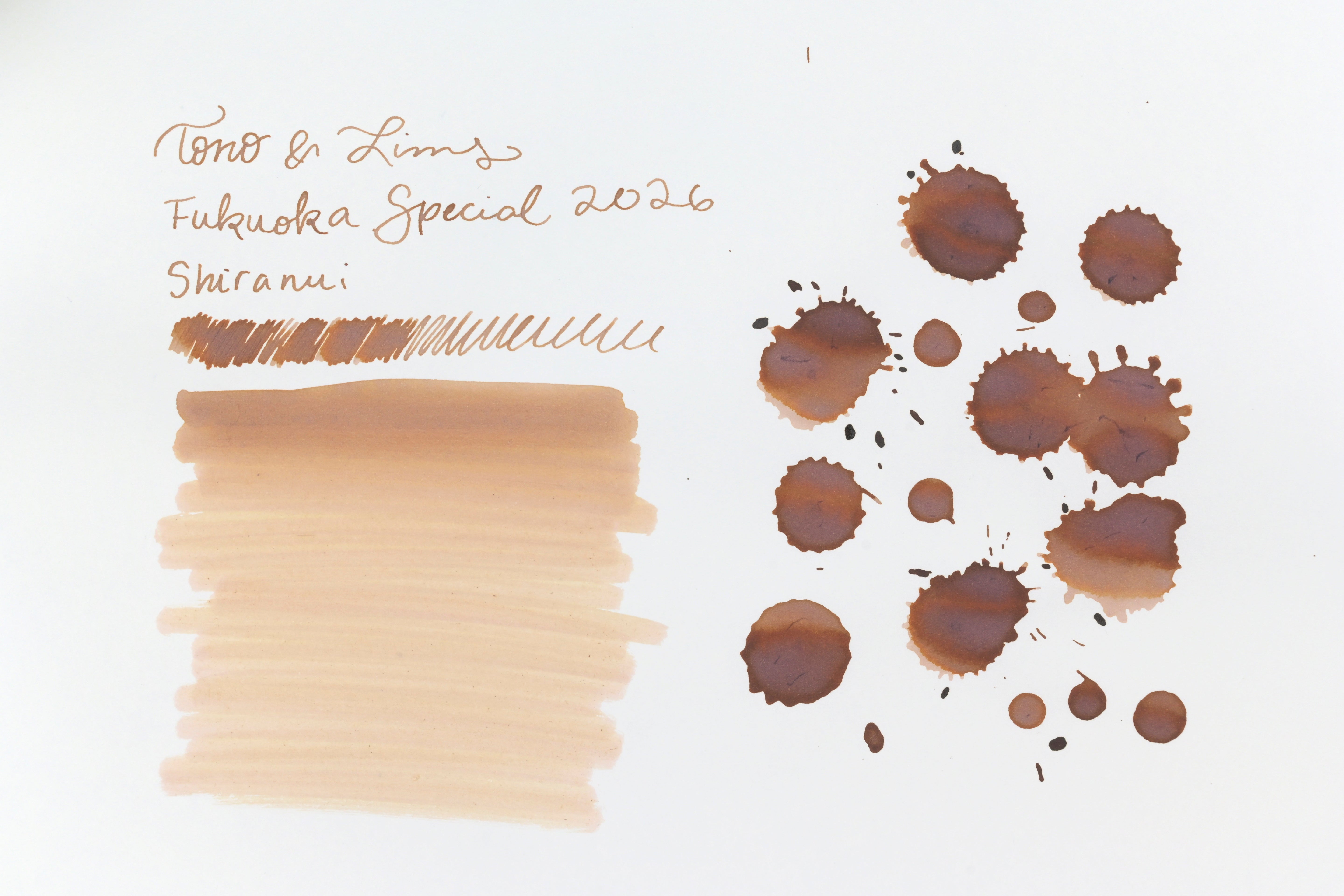 Tono & Lims Ink Bottle - Fukuoka Special 2026 - しらぬい (Shiranui) - 30ml