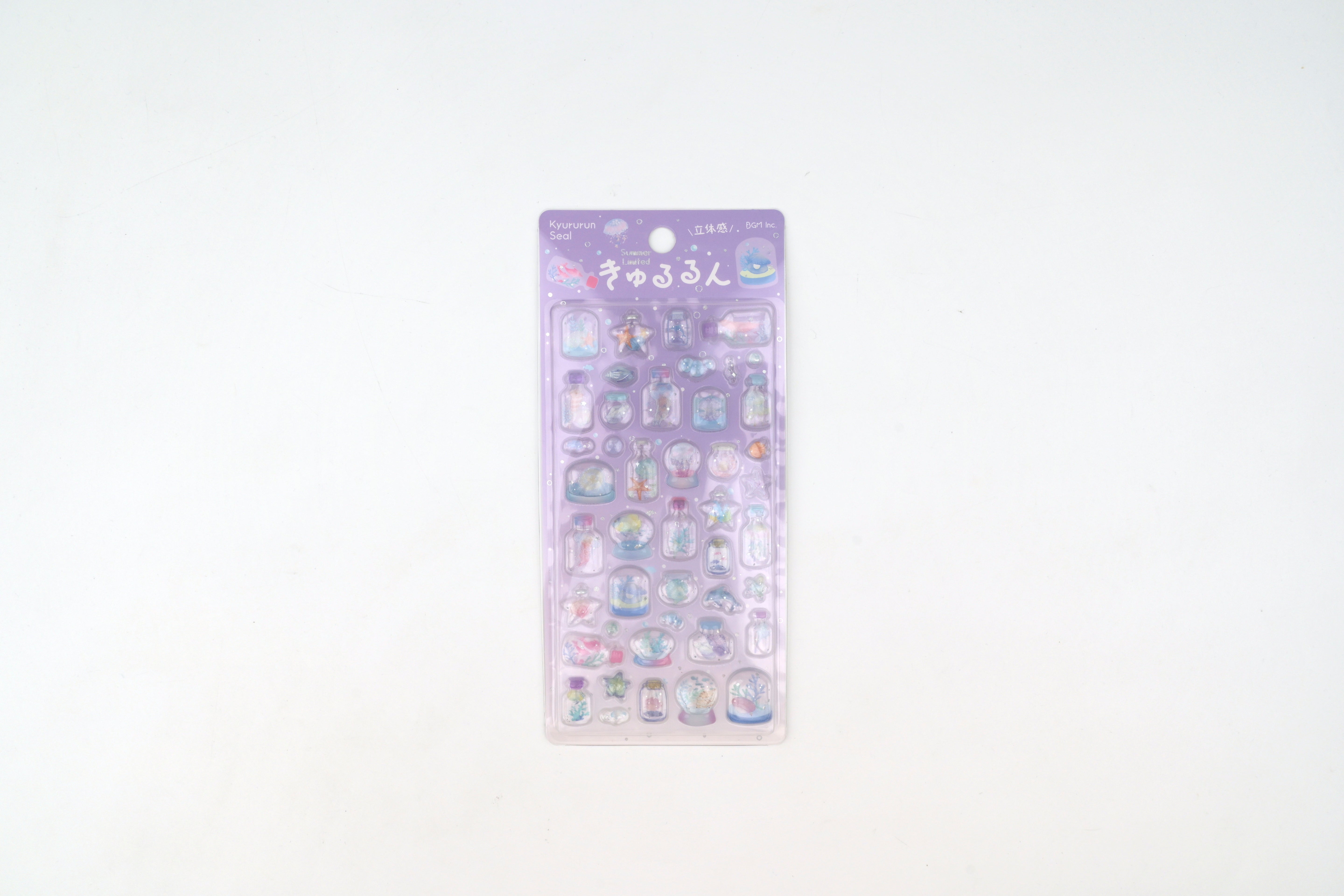 BGM 3D Sticker Sheet - Kyururun - 2026 Summer Limited - Sea Fragments