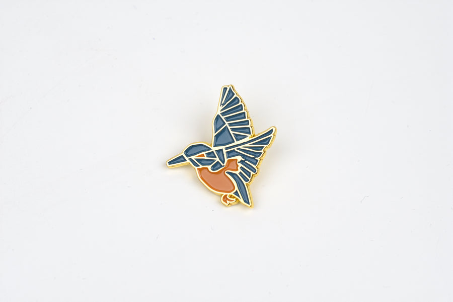 Esterbrook x BUNGUBOX Enamel Pin - Kachofugetsu Collection - Kingfisher - Limited Edition