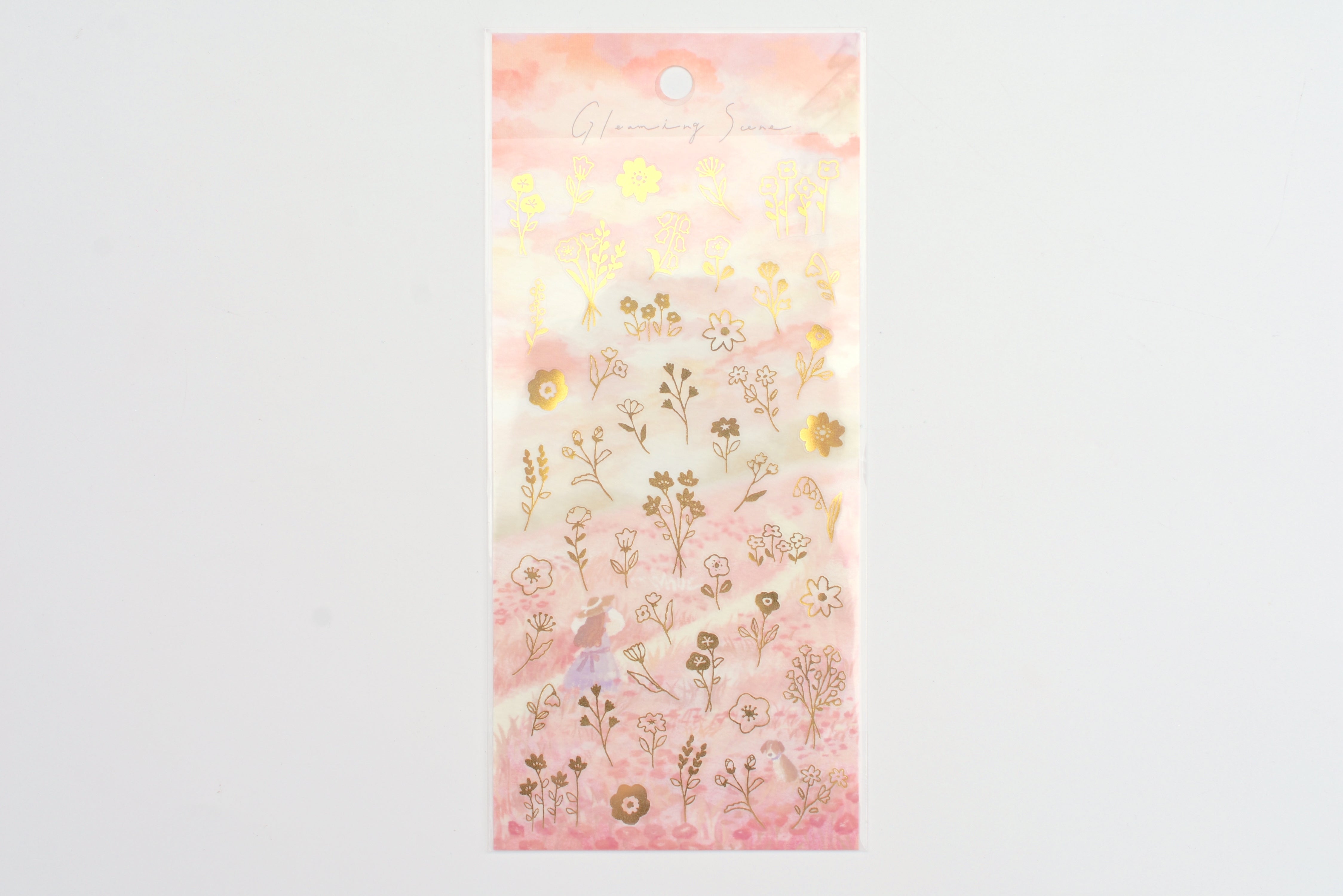 Mind Wave Gleaming Scene Sticker - Flower Field