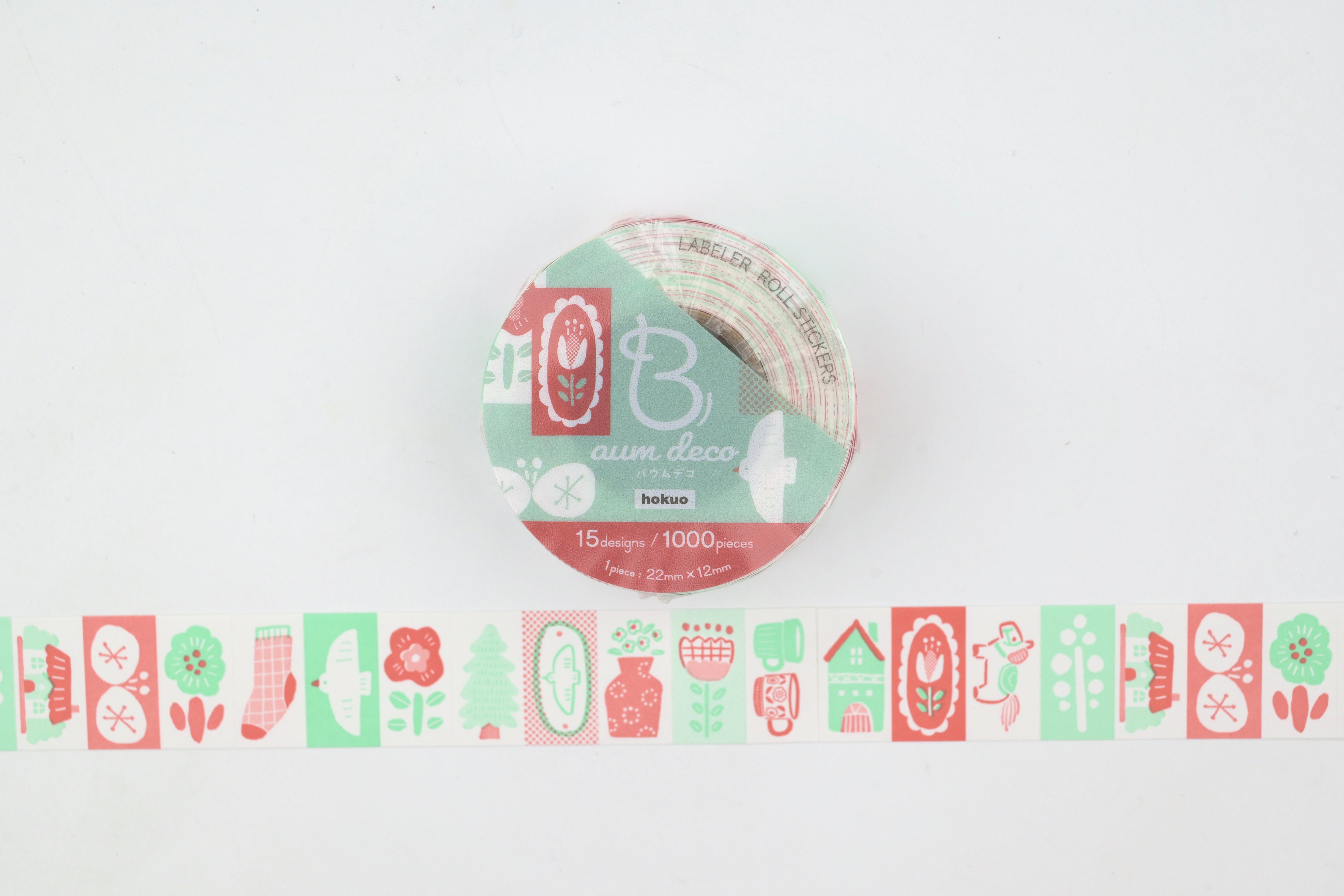 Beverly Baum Label Roll Stickers - Scandinavian