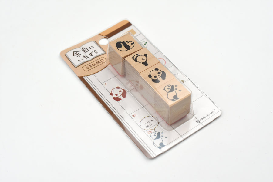 NB Wooden Stamps - Doodles in the Margins - Panda